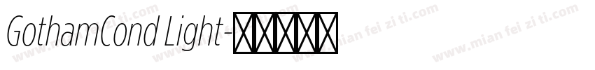 GothamCond Light字体转换